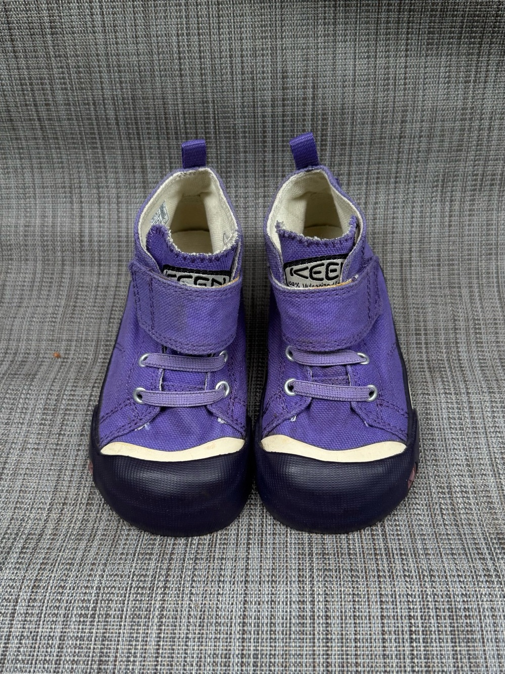 Keen Kids Purple Canvas Hook-and-Loop Sneakers